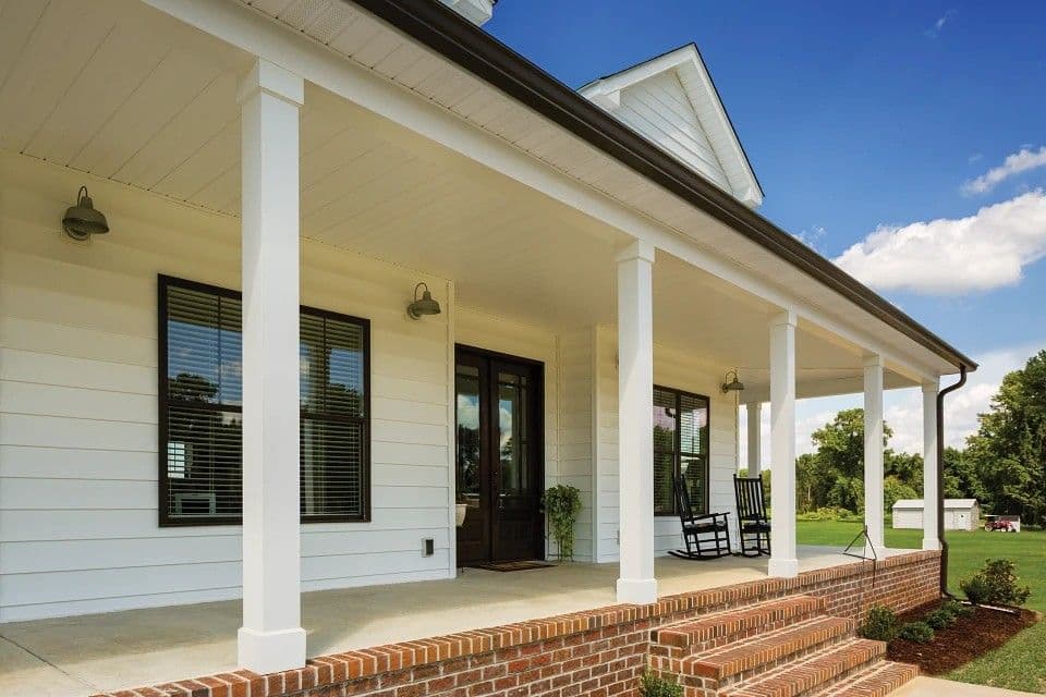 North Carolina home with architectural shingle roofing and fiber cement siding