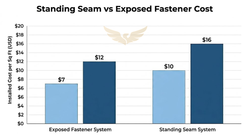 metal roof cost charlotte